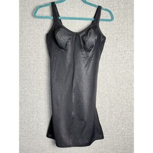 Vintage? Flexees Black 38C Body Shapewear Molded Cup Underwire Adjustable Straps